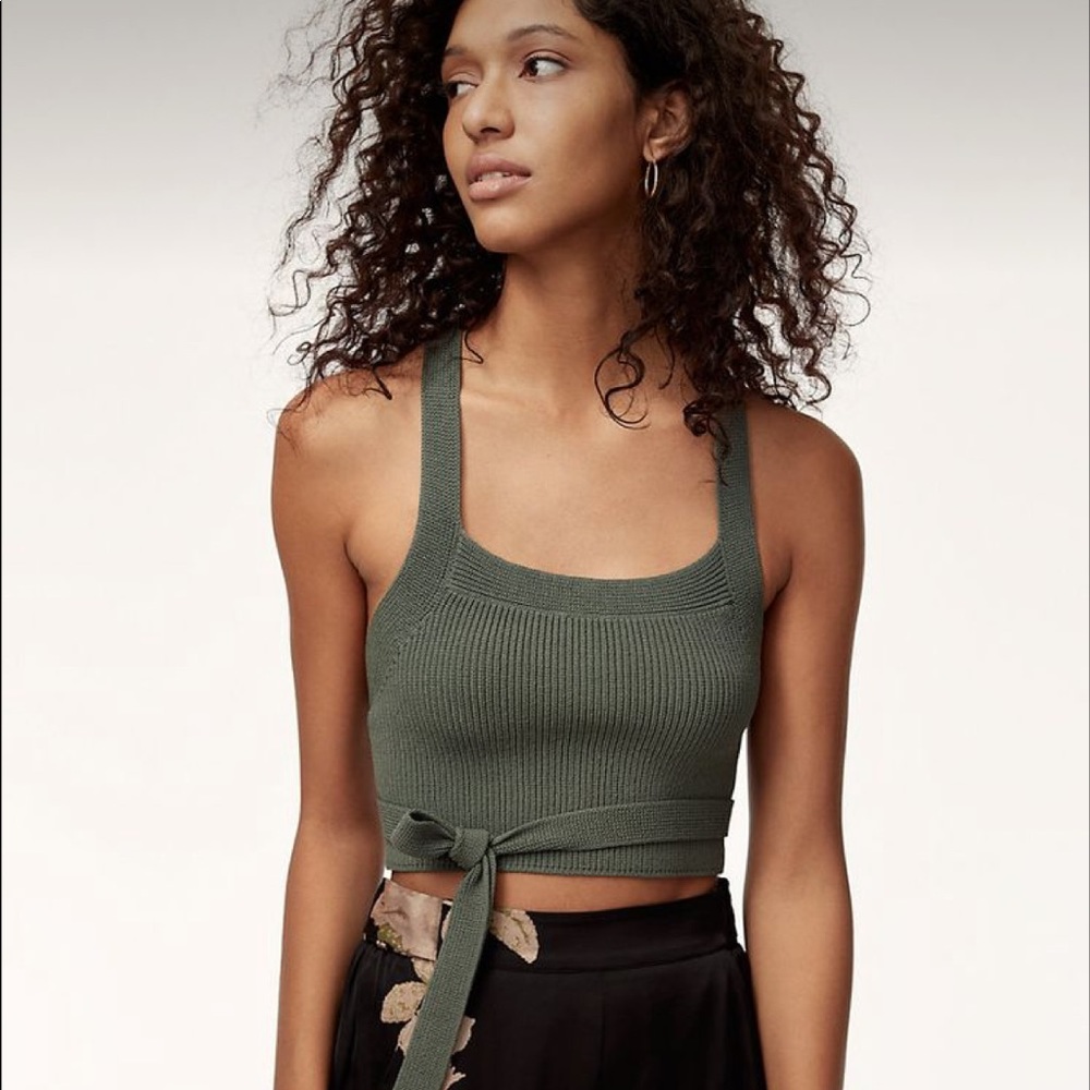Wilfred cayenne sweater crop tank top